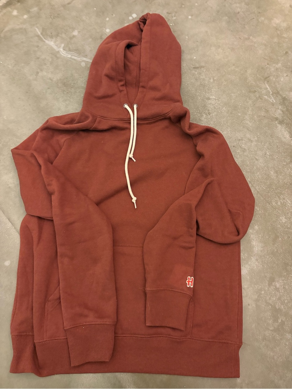 Homage go-to women’s Rust Red Pullover Hoodie